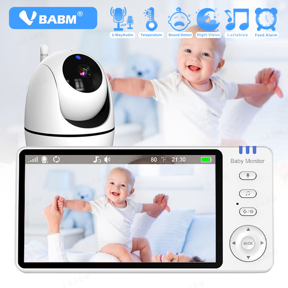 Audio Detect Music - VBABM ABM501 베이비 모니터 5.0인치 3500mAh