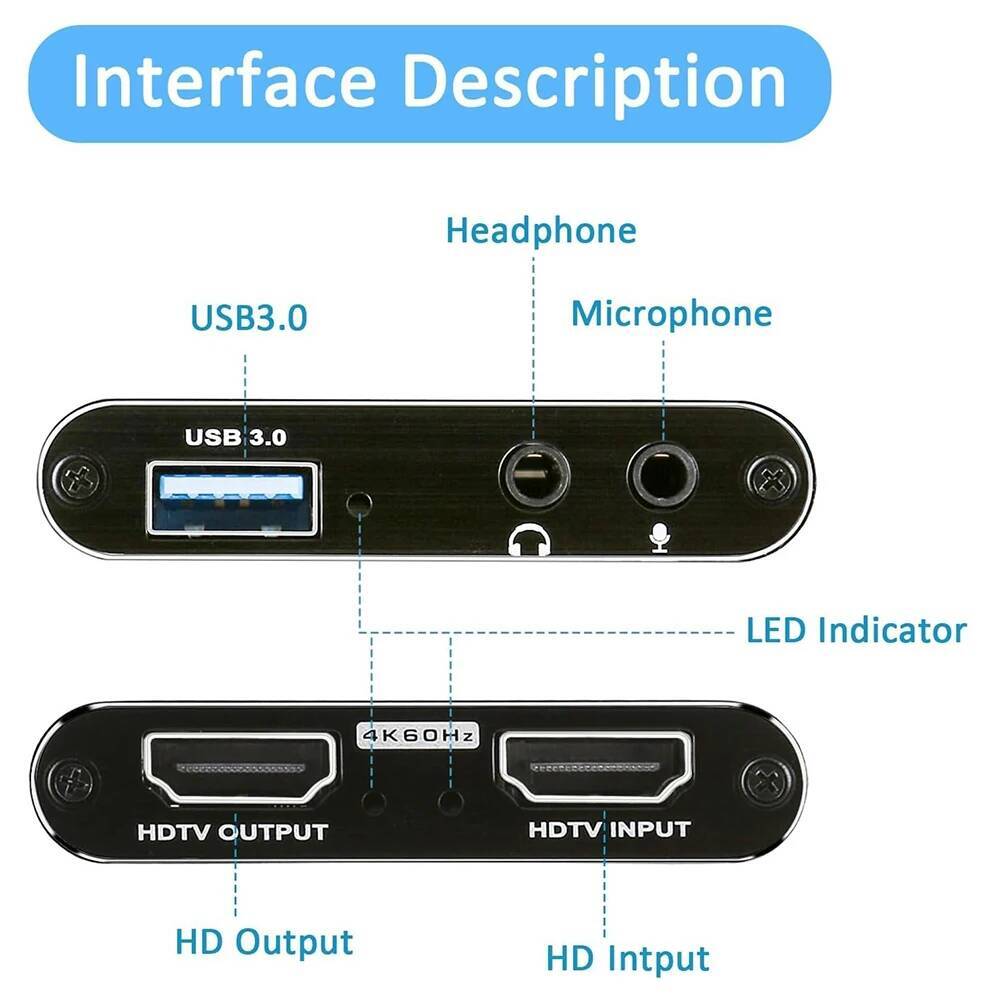 4K HDMI-USB 3.0 호환 1080P@60Hz  - Audio Music Live 리뷰 및 가격