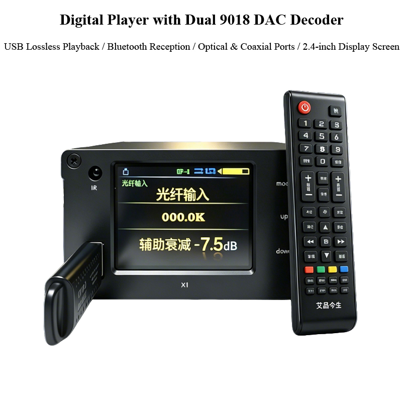 듀얼 ES9018K2M 디지털 오디오 플레이어 DSD5 - Audio Music Free Mp3 리뷰 및 가격