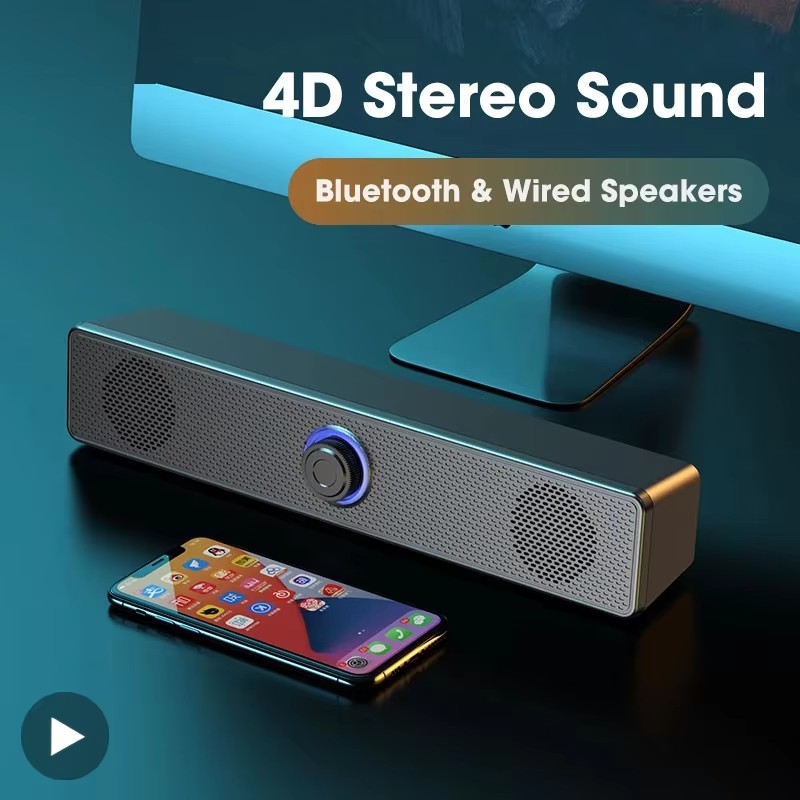음악 사운드바 컴퓨터 카이샤 데 솜 유선 및 무선 블루 - Audio Music Free Mp3 리뷰 및 가격