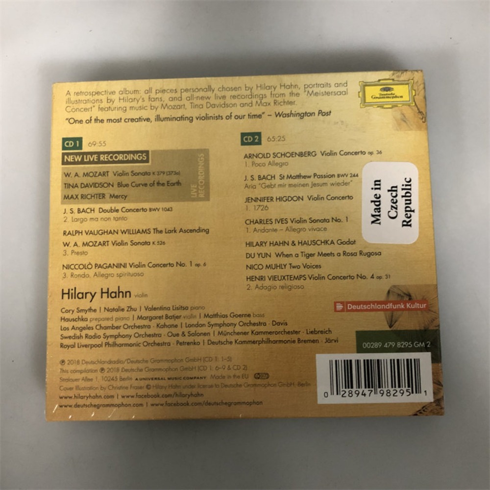 CD 'Retrospective' 힐리 한 클래식 음악 - Audio Music Live 리뷰 및 가격